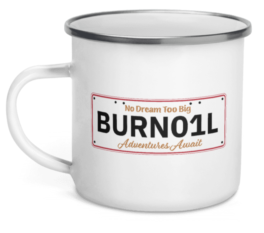 Personalised Plate Camping Mug