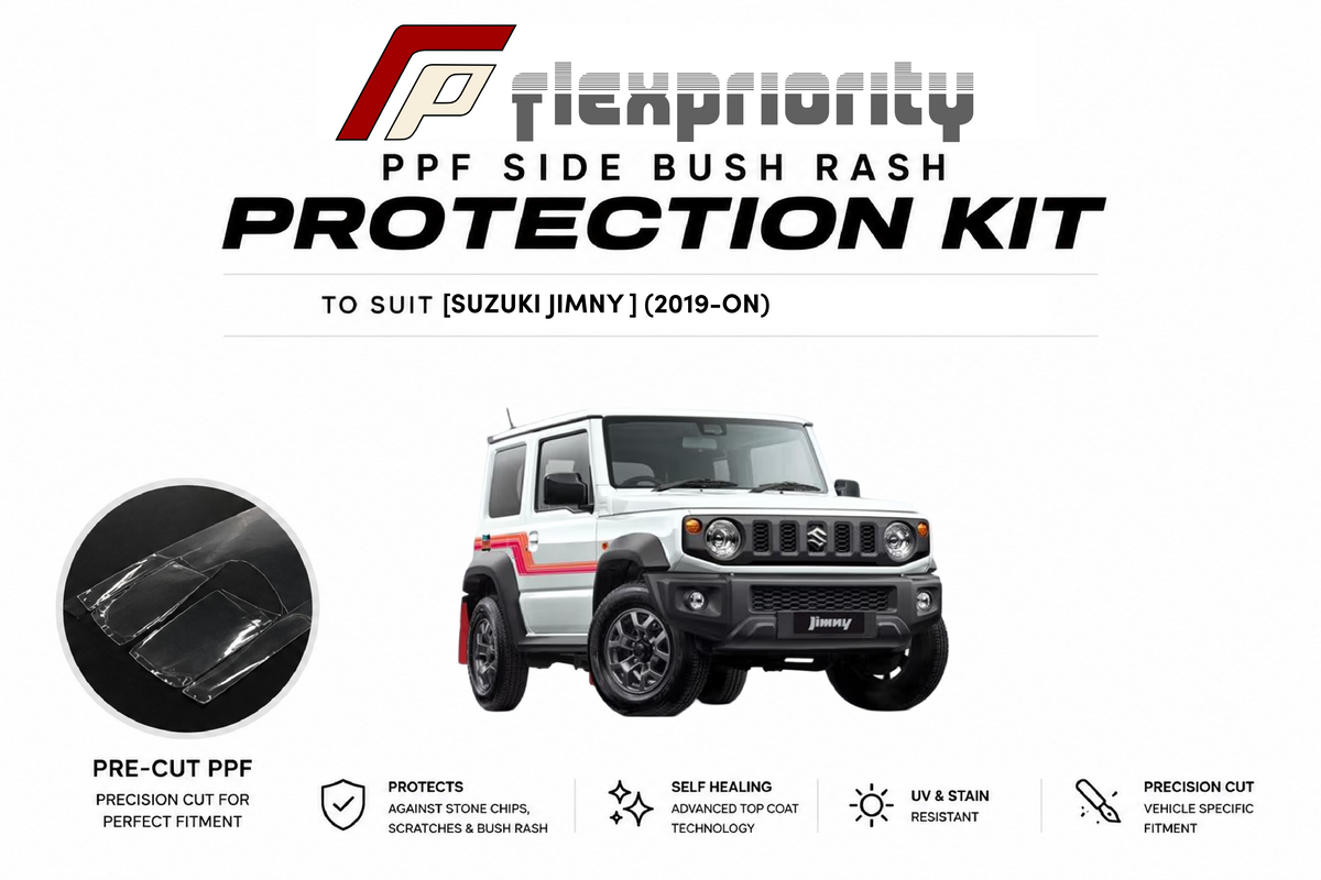 Pre Cut PPF Side Bush Rash Protection Kit | Suzuki Jimny 3 Door - 4th Gen - (2019 - Current) |Premium 8 Year Film