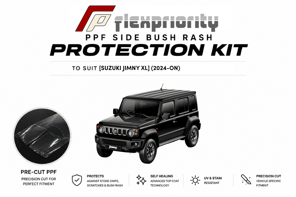 Pre Cut PPF Side Bush Rash Protection Kit | Suzuki Jimny 5 Door XL - (2024 - Current) |Premium 8 Year Film