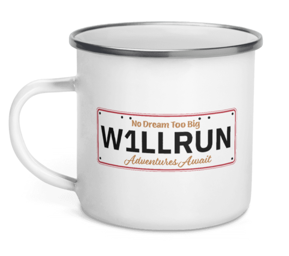 Personalised Plate Camping Mug