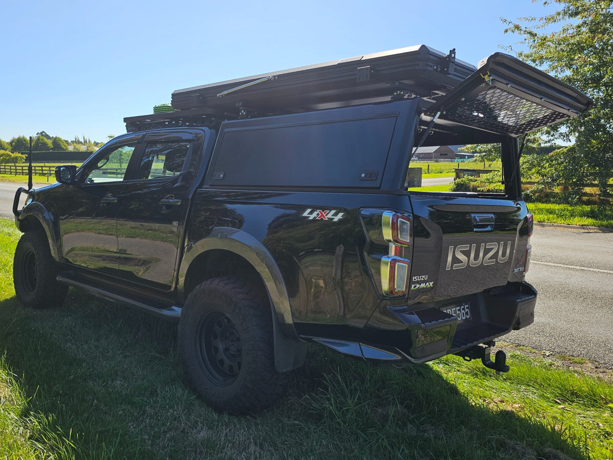 Bushtech Aluminium Canopy for Isuzu Dmax 2019 to Present. Black - image 7