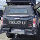 Bushtech Aluminium Canopy for Isuzu Dmax 2019 to Present. Black - image 1