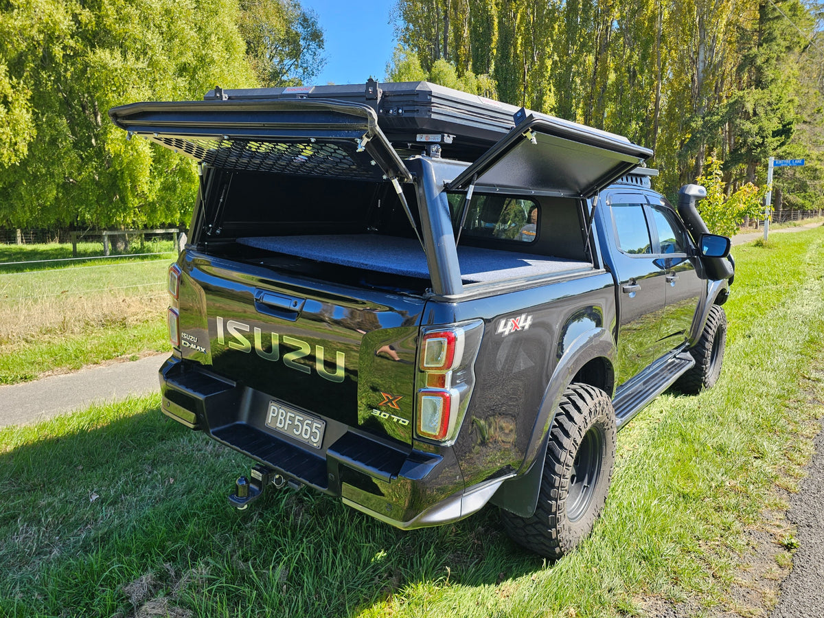 Bushtech Aluminium Canopy for Isuzu Dmax 2019 to Present. Black - image 9