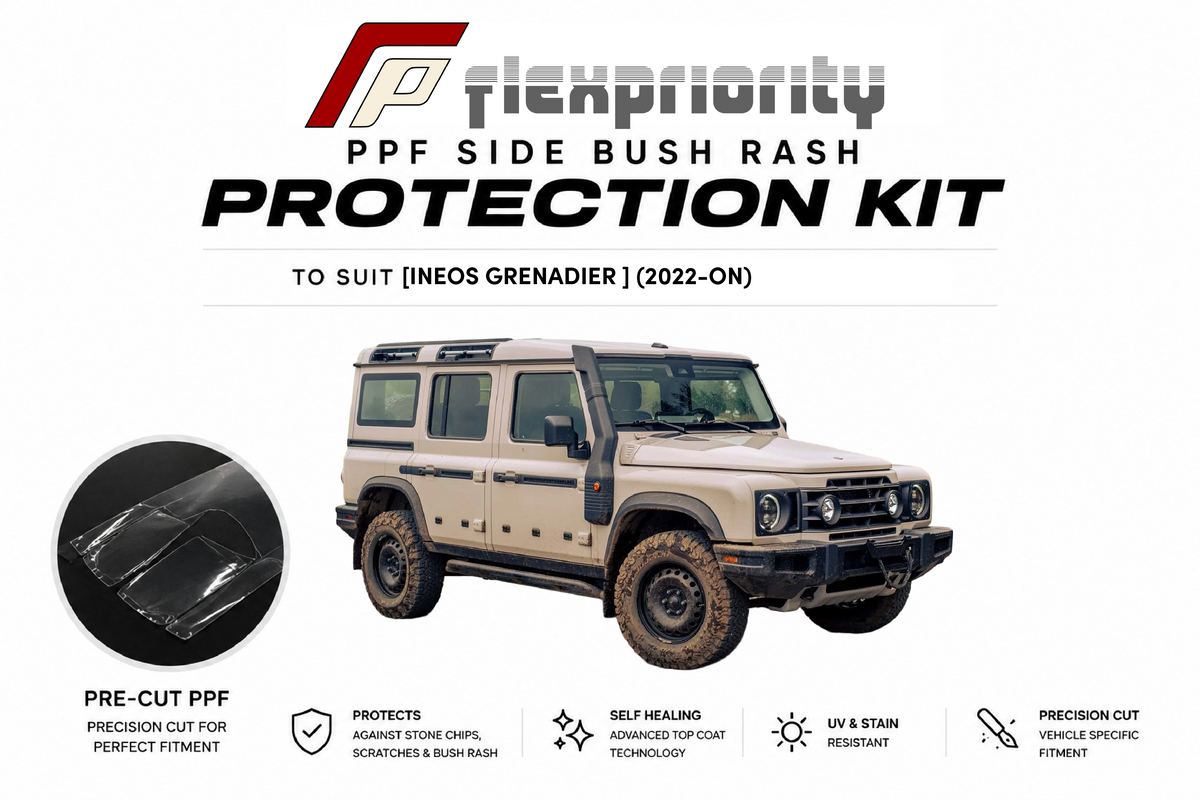 Pre Cut PPF Side Bush Rash Protection Kit | Ineos Grenadier 2022 - ON |Premium 8 Year Film