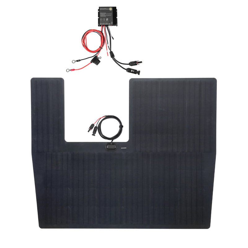 Nissan Patrol (Y61 Y62 with scoop) Lensun 125W Hood Flexible Solar Panel-4