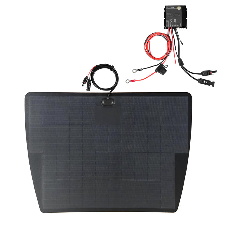 Nissan Xterra 1st/2nd Gen Lensun 100W 12V Hood Flexible Solar Panel-4