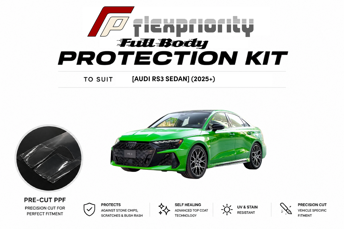 Pre Cut PPF Full Protection Kit | Audi RS3 Sedan 2025+ |Premium 8 Year Film