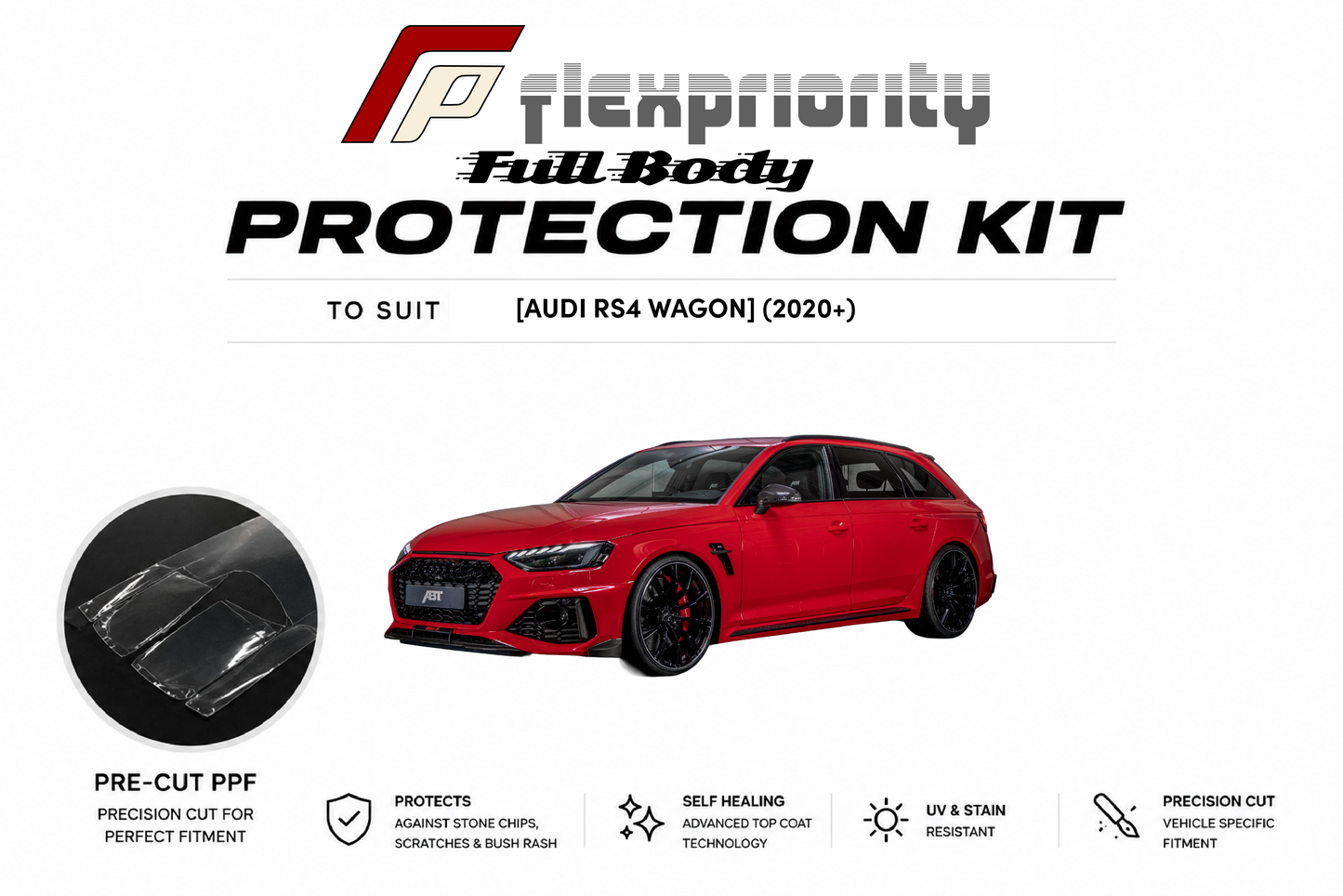Pre Cut PPF Full Protection Kit | Audi RS4 2020+