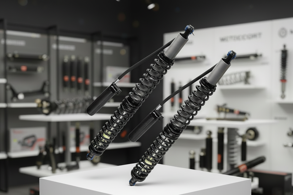 10" Coil Over Set - (Pair) Remote Reservoir Comp Adjustable