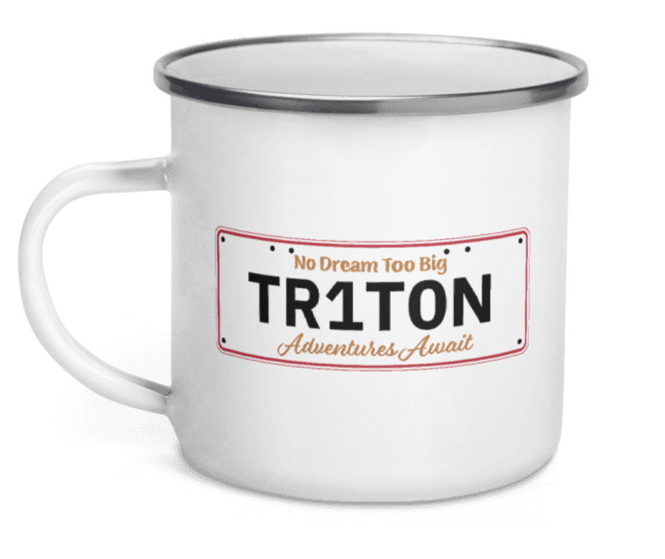 Personalised Plate Camping Mug