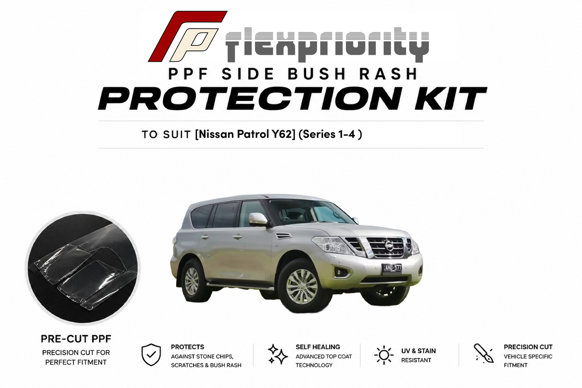 Pre Cut PPF Side Bush Rash Protection Kit | Nissan Patrol Y62 (Series 1-4) |Premium 8 Year Film